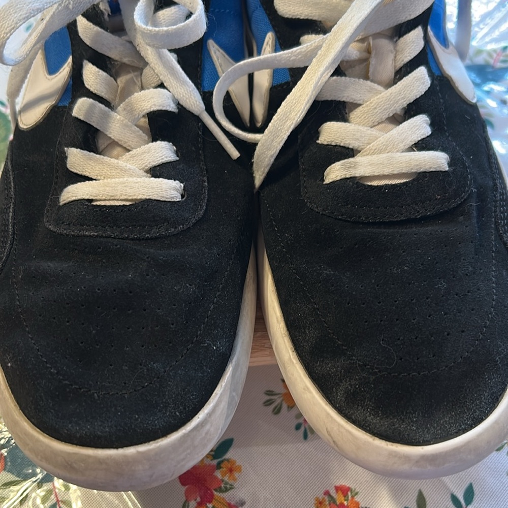 Nike Men’s Heritage SB Skateboard Sneakers Shoes Black and Blue EUC - Picture 3 of 11